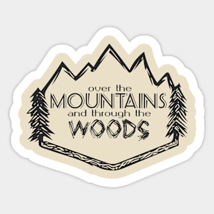 Through the Woods Sticker